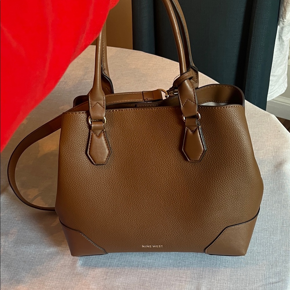 Nine West Brooklyn Jet Set Carryall Satchel Bag - Picture 14 of 14